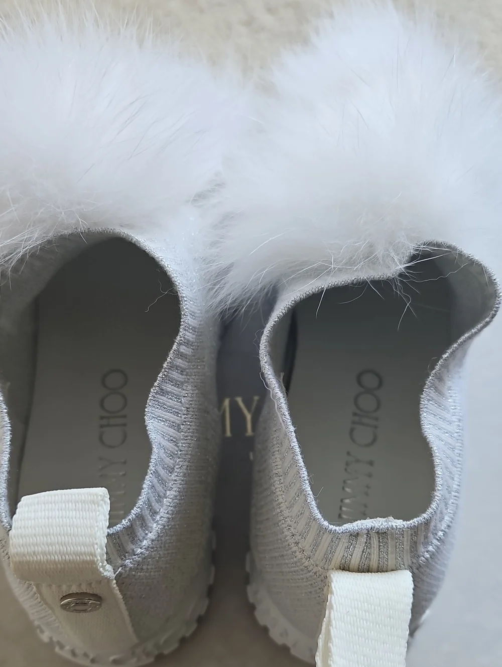🛑 JIMMY CHOO Norway Pom Pom Sneakers